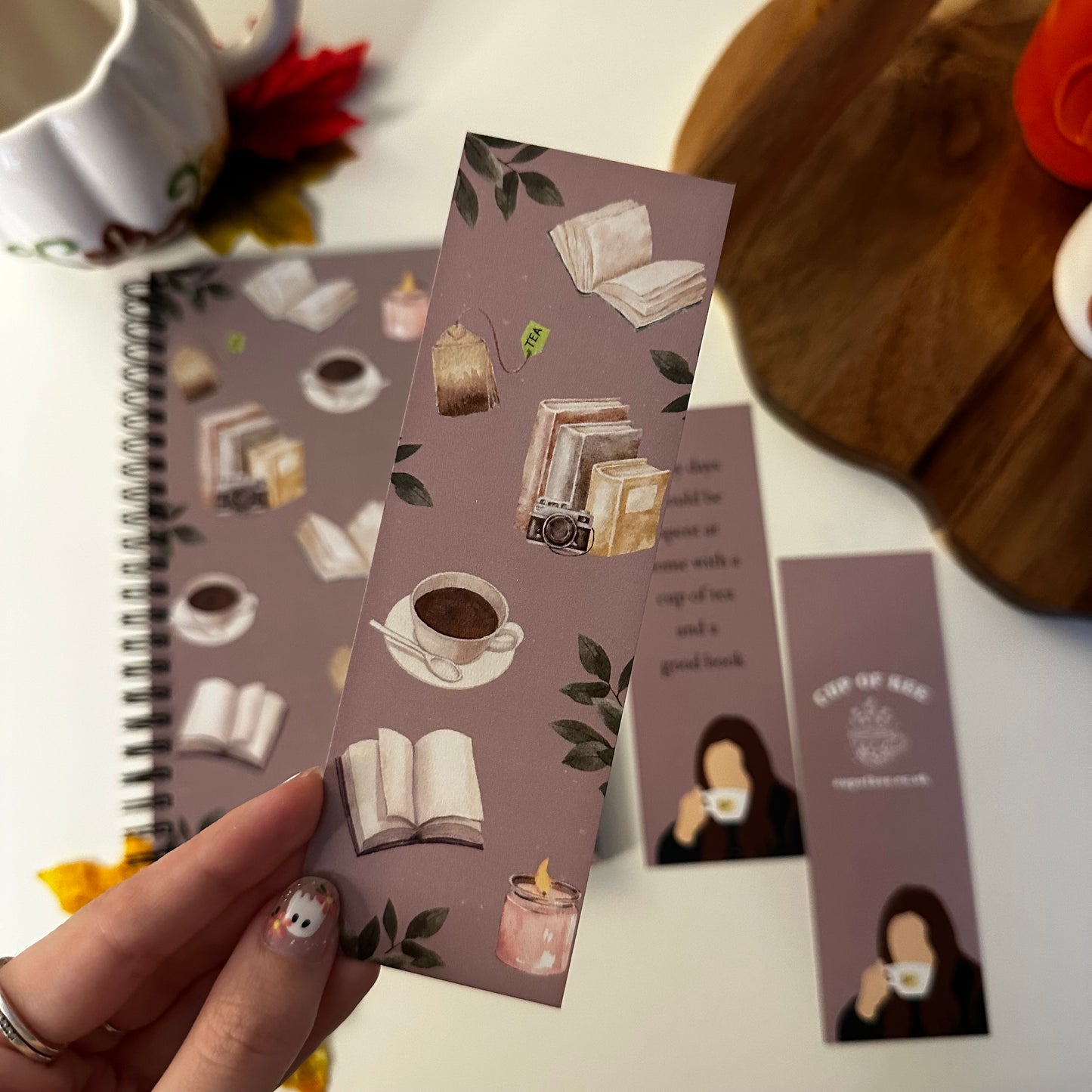 Cup of Cosy Bookmarks - Set of 2 or Individual