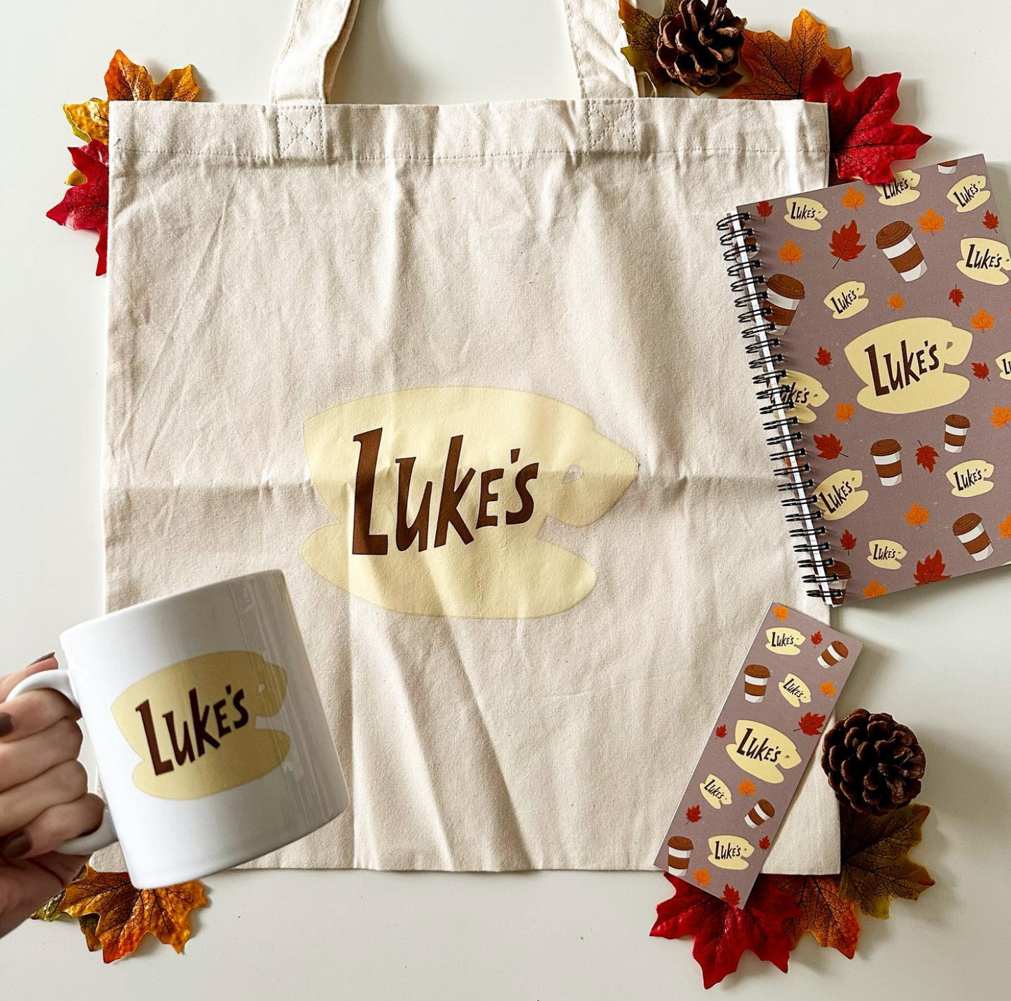Luke's Bundle - Notebook, Tote Bag, Mug, & Bookmark Set