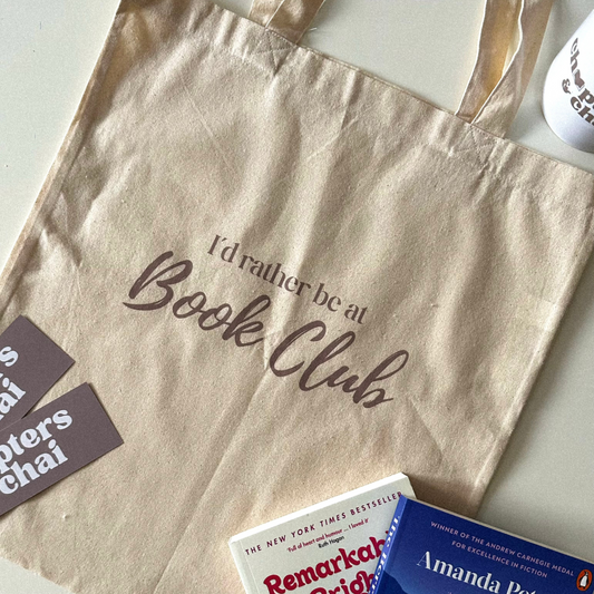 I'd Rather Be at Book Club Canvas Tote Bag